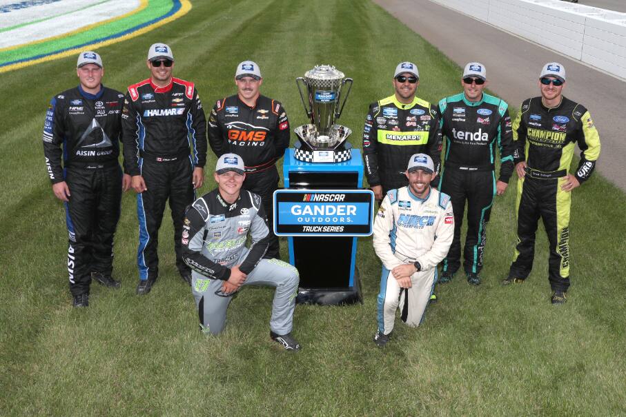 His teammates Matt Crafton (10th) and Johnny Satuer (12th) both also clinched playoff spots at MIS. His teammates Matt Crafton (10th) and Johnny Satuer (12th) both also clinched playoff spots at MIS.